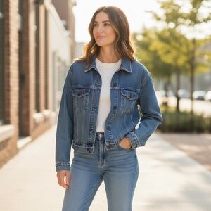American Bazi Light Blue Denim Jacket